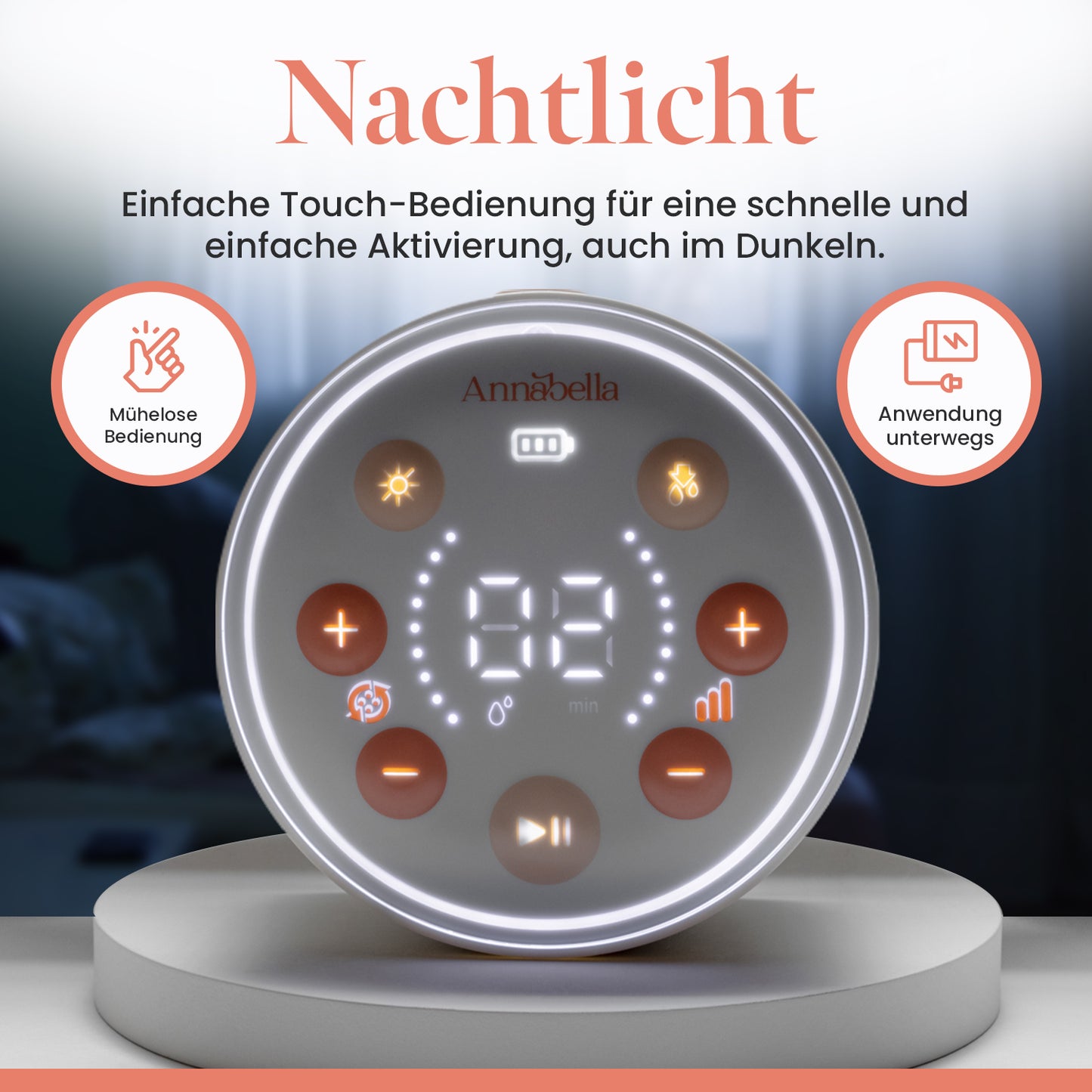 Annabella Elektrische Milchpumpe mit Zungensimulation 