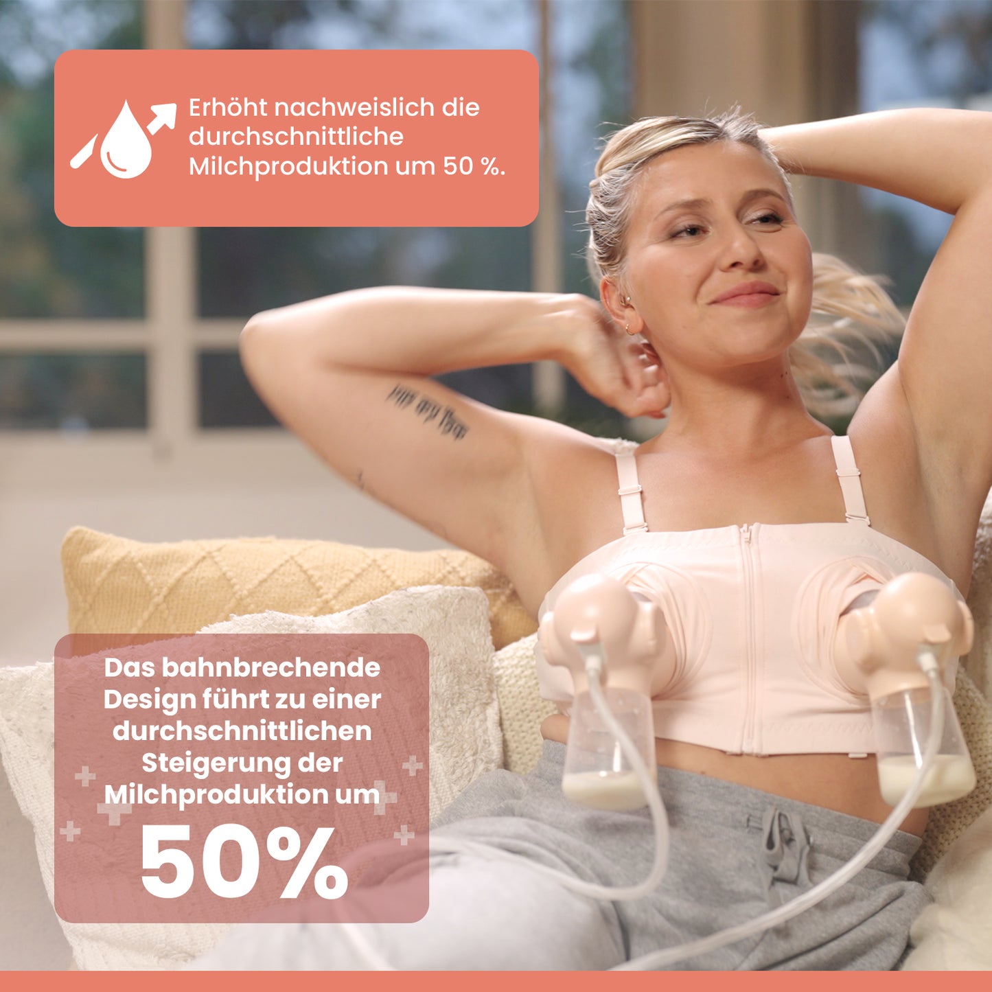 Annabella Elektrische Doppel-Milchpumpe inkl. Hands‑Free‑BH