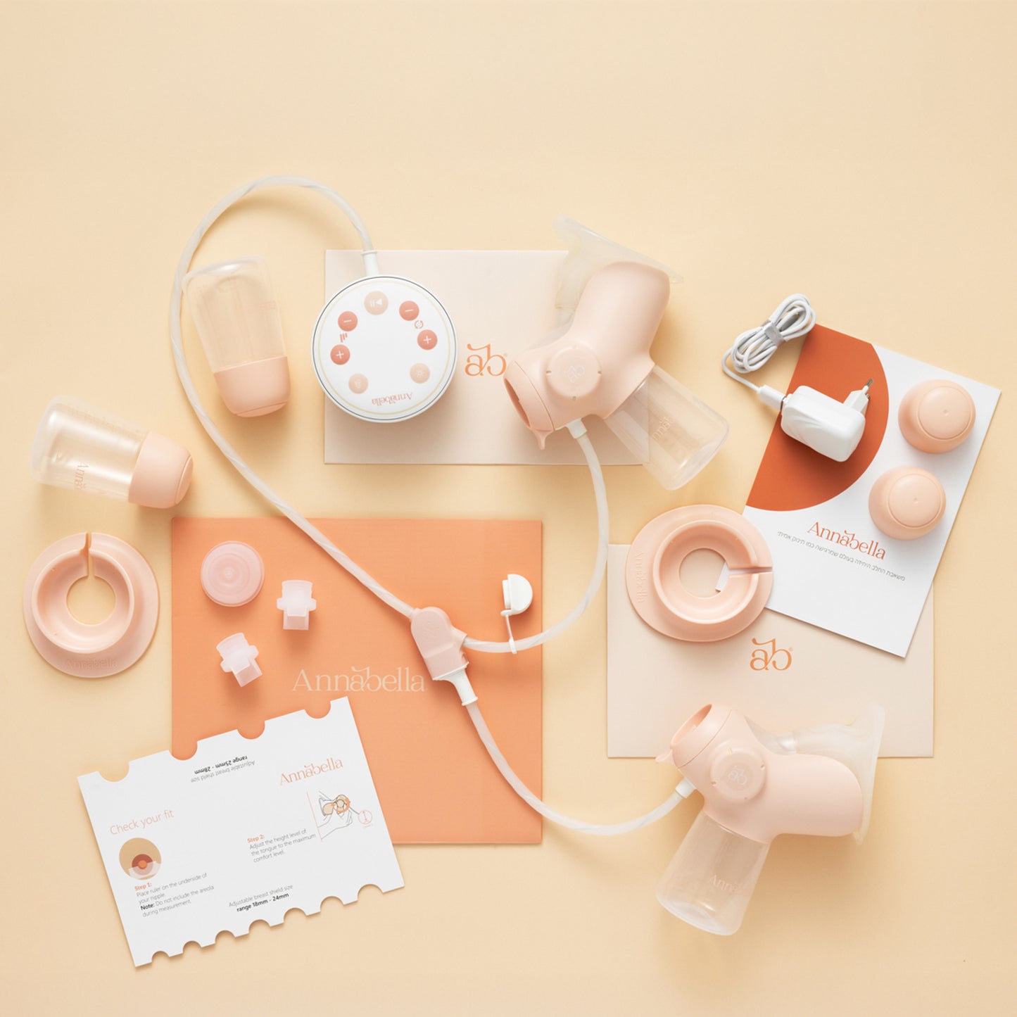 Annabella Elektrische Doppel-Milchpumpe inkl. Hands‑Free‑BH