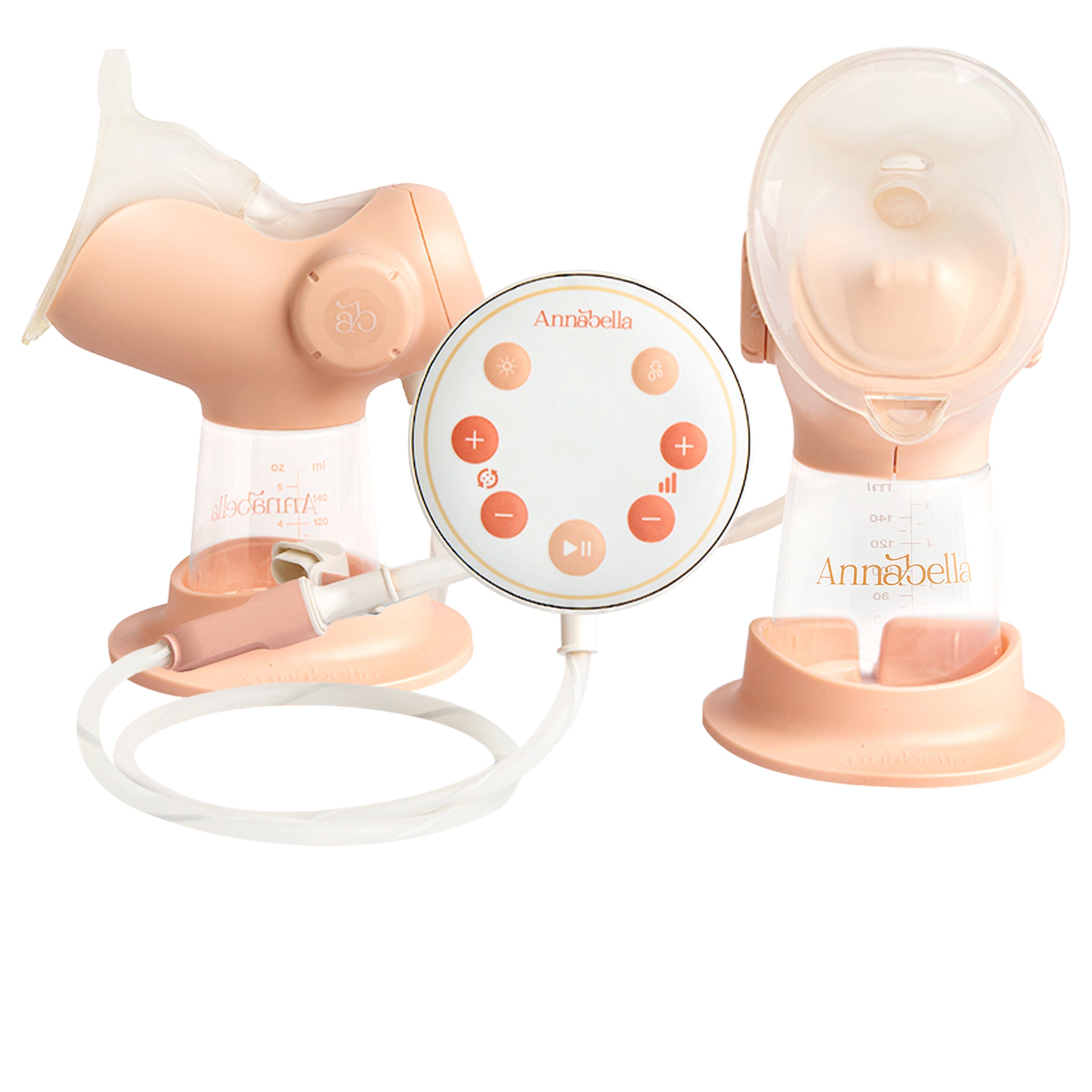 Annabella Double Electric Breast Pump with revolutionary Tongue-Simulating Technology Portable including Hands free pumping Bra