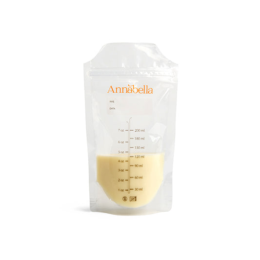 Annabella 50 Stück BPA-Freie Muttermilchbeutel, 200 ml